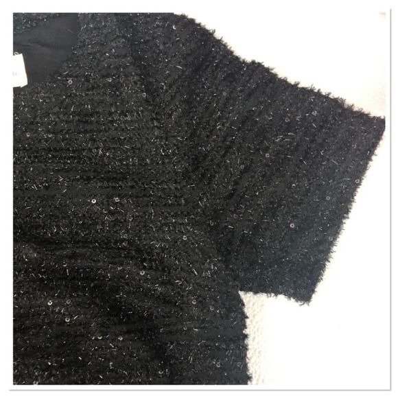 Anthropologie Deletta Boucle and Feather Top Size Medium - Picture 3 of 8